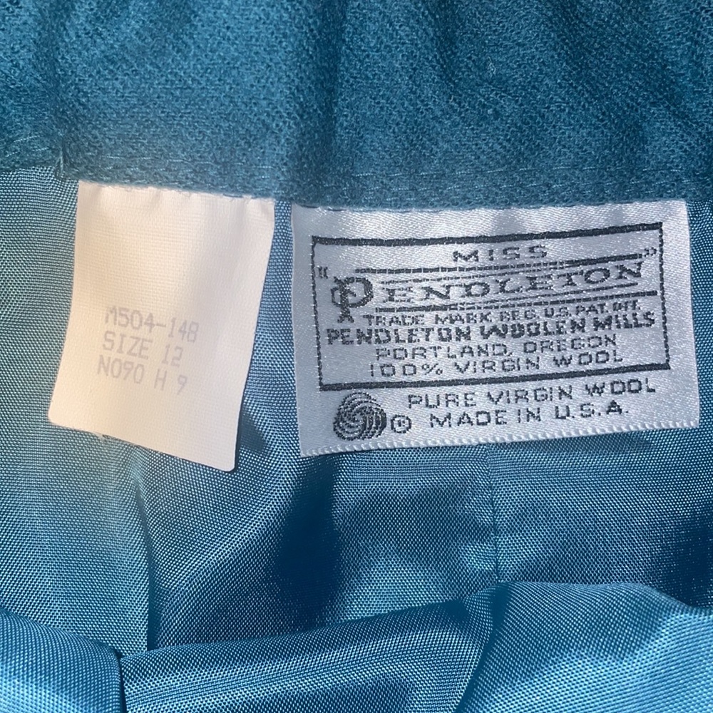 Pendletonby Pendleton Woolen Mills Turquoise Blue… - image 5